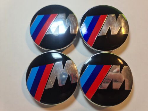 4X 68mm BMW ALLOY WHEEL CENTRE HUB CAPS M SPORT BADGES - Alloy Parts UK