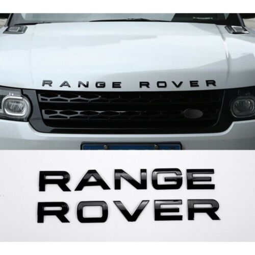 Fits Range Rover Gloss Black Lettering Letters Badge For Front And Rear - Alloy Parts UK