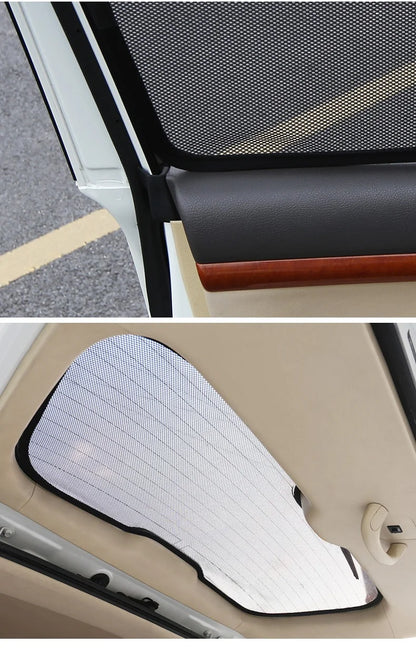 Car Magnetic Window Sunshade Curtain For Toyota Land Cruiser 300 2022 LC300 Accessories