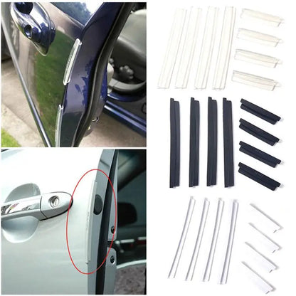 8 PCS Clip Model Anti-collision Strips Car Doors Anti-friction Strips Short/Long Anti-collision Strips For Auto Accessories