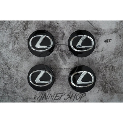 Set of Four Lexus Alloy Wheel Caps in Black - 61mm