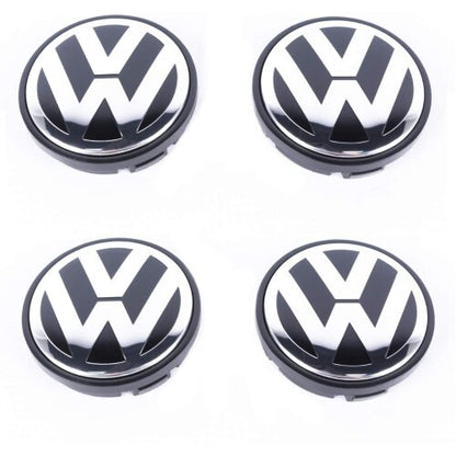 VW Car Wheel Centre Hub Caps 56mm 4 PCS For Jetta 1999-2009 Polo 2002-2015 - Alloy Parts UK